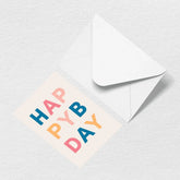 Happy Birthday Letters Greeting Card