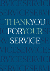 Thank You For Your Service Greeting Card