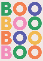 Boo Greeting Card